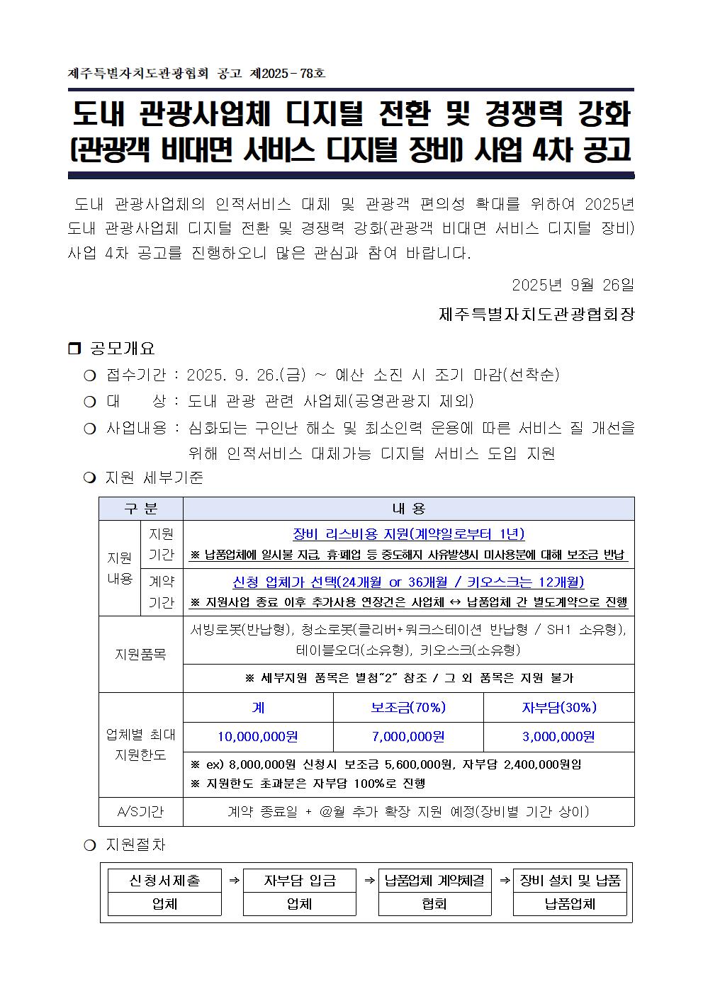 (공고문) 도내 관광사업체 디지털 전환 및 경쟁력 강화(관광객 비대면 서비스 디지털 장비 4차) 사업001.jpg